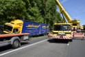 LKW in Boeschung A 3 Rich Frankfurt Hoehe Roesrath Lohmar P086